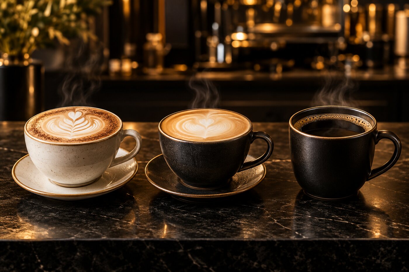 Generic coffee photography suitable for digital signage